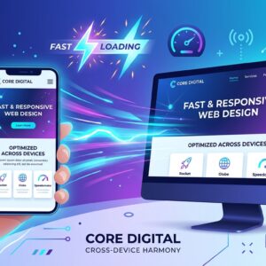 modern website design interface